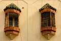 Traditional windows and balconies