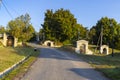 Traditional wine cellars in Tolcsva, Great Plain, North Hungary Royalty Free Stock Photo