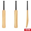Traditional wood cricket bats Royalty Free Stock Photo