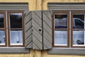 Traditional wood house, Sodermalm Fjallgatan street. Stockholm, Sweden Royalty Free Stock Photo