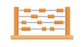 Traditional Wooden Abacus, Arithmetic Learning Tool, vector design Generative AI Royalty Free Stock Photo