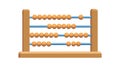 Traditional Wooden Abacus Vector Math Tool, vector design Generative AI Royalty Free Stock Photo