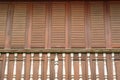 The traditional wooden balcony. Royalty Free Stock Photo