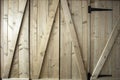 Traditional wooden barn doors detail of farm house doors, close-up clean and modern