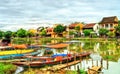 Traditional wooden boats in Hoi An, Vietnam Royalty Free Stock Photo