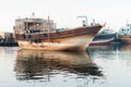 Traditional wooden cargo ship