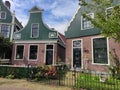 Traditional wooden dutch village house for agriculture cheese production Royalty Free Stock Photo