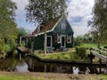 Traditional wooden dutch village house for agriculture cheese production