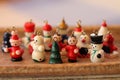 Traditional wooden european christmas toy.