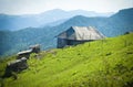 Traditional wooden highland hut