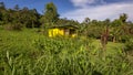 Traditional wooden house built on stilts, Costa Rica Caribbean region