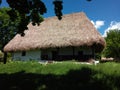 Traditional wooden house from Maramures county - at the village museum Royalty Free Stock Photo