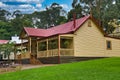 Traditional wooden house with porch, Gippsland, Victoria, Australia
