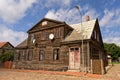 Traditional wooden house in the town of Liepaja, Latvia