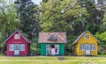 Traditional wooden houses on Curonian Spit