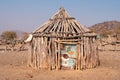 Traditional Wooden Hut of the Himba, Namibia Royalty Free Stock Photo