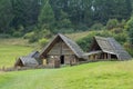 Traditional wooden huts