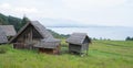 Traditional wooden huts