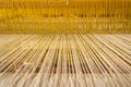 Traditional wooden loom for weaving Mexican rugs Royalty Free Stock Photo