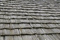 Traditional wooden roof tile of old house Royalty Free Stock Photo