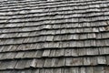 Traditional wooden roof tile of old house Royalty Free Stock Photo