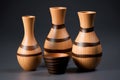 traditional wooden sake cups and bottle Royalty Free Stock Photo