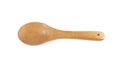 Traditional wooden spoon isolated on white background with clipping path Royalty Free Stock Photo