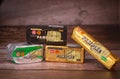 Traditional wrapped butter sticks, Pamplie butter of France, Unique know-how, Charente Poitou PDO butter made in a