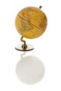 Traditional yellow globe on white background