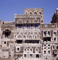 Traditional Yemeni heritage architecture design details Royalty Free Stock Photo