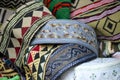 Traditional Yemeni men headdress at the market of Sana'a, Yemen