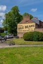 Traditional York scene of the Bile beans advertisement