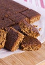 Traditional Yorkshire Parkin for Bonfire Night Royalty Free Stock Photo