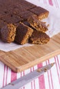 Traditional Yorkshire Parkin for Bonfire Night Royalty Free Stock Photo