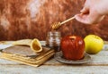 Traditionally, apples, honey, pomegranates, and the sound of shofar are associated with the Jewish New Year holiday of