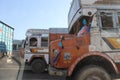 Traditionally decorated indian truck