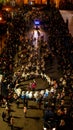 Traditionally dressed people during yearly anniversary celebration of white city Arequipa