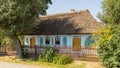 Traditionally painted houses. Flower motifs. The village of Zalipie, Lesser Poland Voivodeship. Poland. 9.August 2020