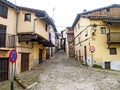 Traditionals buildings on jewish neighborhood in Hervas, Spain Royalty Free Stock Photo