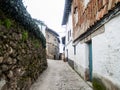 Traditionals buildings on jewish neighborhood in Hervas, Spain Royalty Free Stock Photo
