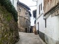 Traditionals buildings on jewish neighborhood in Hervas, Spain Royalty Free Stock Photo