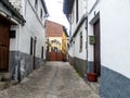 Traditionals buildings on jewish neighborhood in Hervas, Spain Royalty Free Stock Photo