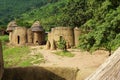 Traditionel african houses of tamberma - world heritage of Togo Royalty Free Stock Photo