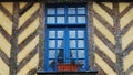 Traditionnal half timbering frontage in Brittany