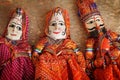 Traditionnal Indian puppets Royalty Free Stock Photo