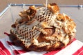 Traditions traditional festive wedding Russian Belarusian Slavic bread loaf close up