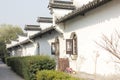 The tradtional bulding for the white wall(Jiaxing,China)