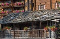 Tradtional wooden houses and roofs, Zermatt, Switzerland