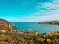 Traeth Porth Wen Beach, Wales Anglesey island Royalty Free Stock Photo