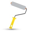 Paint roller vector illustration on white background Royalty Free Stock Photo